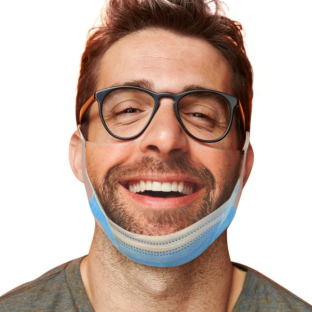 Funny Novelty Cloth Face Mask for Cosplay & Costumes Novelty Costume Mask Qme Multicolor