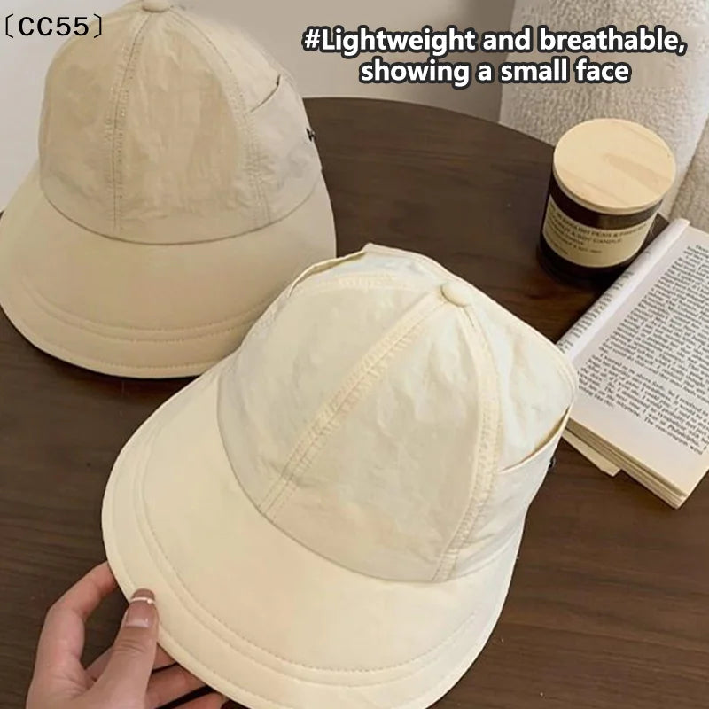 Foldable Wide Brim Ponytail Sun Hat – Women's Quick-Dry Visor Women's Sun Hat Qst