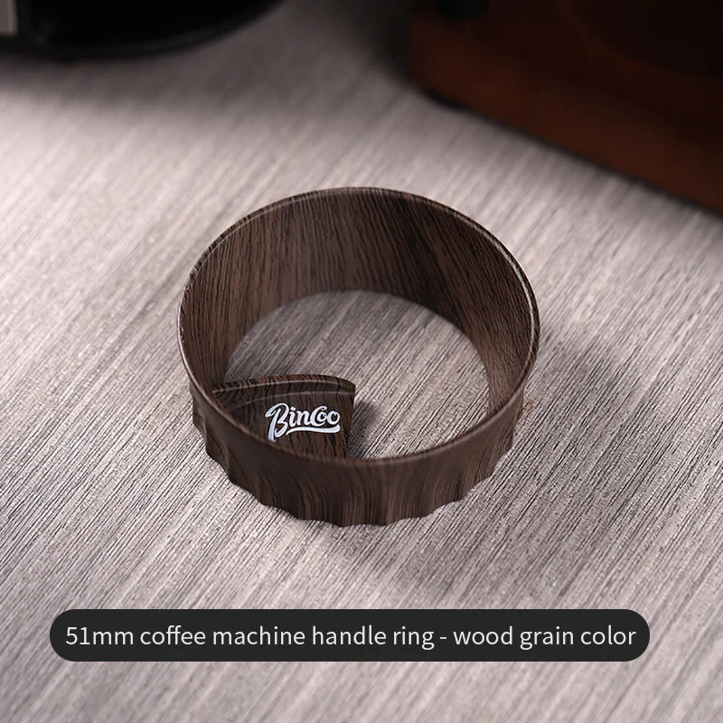 Bincoo Magnetic Coffee Dosing Ring 51mm 58mm Portafilter Espresso Dosing Ring Qst Brown 51mm
