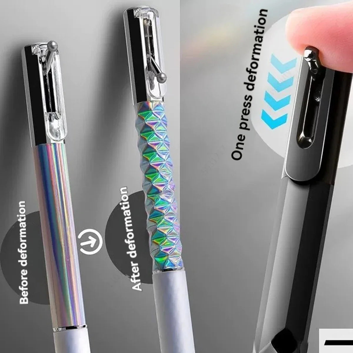 Qme Mechanical Gel Pens Black Ink Fine Point 0.5mm Set Gel Pen Set Qme