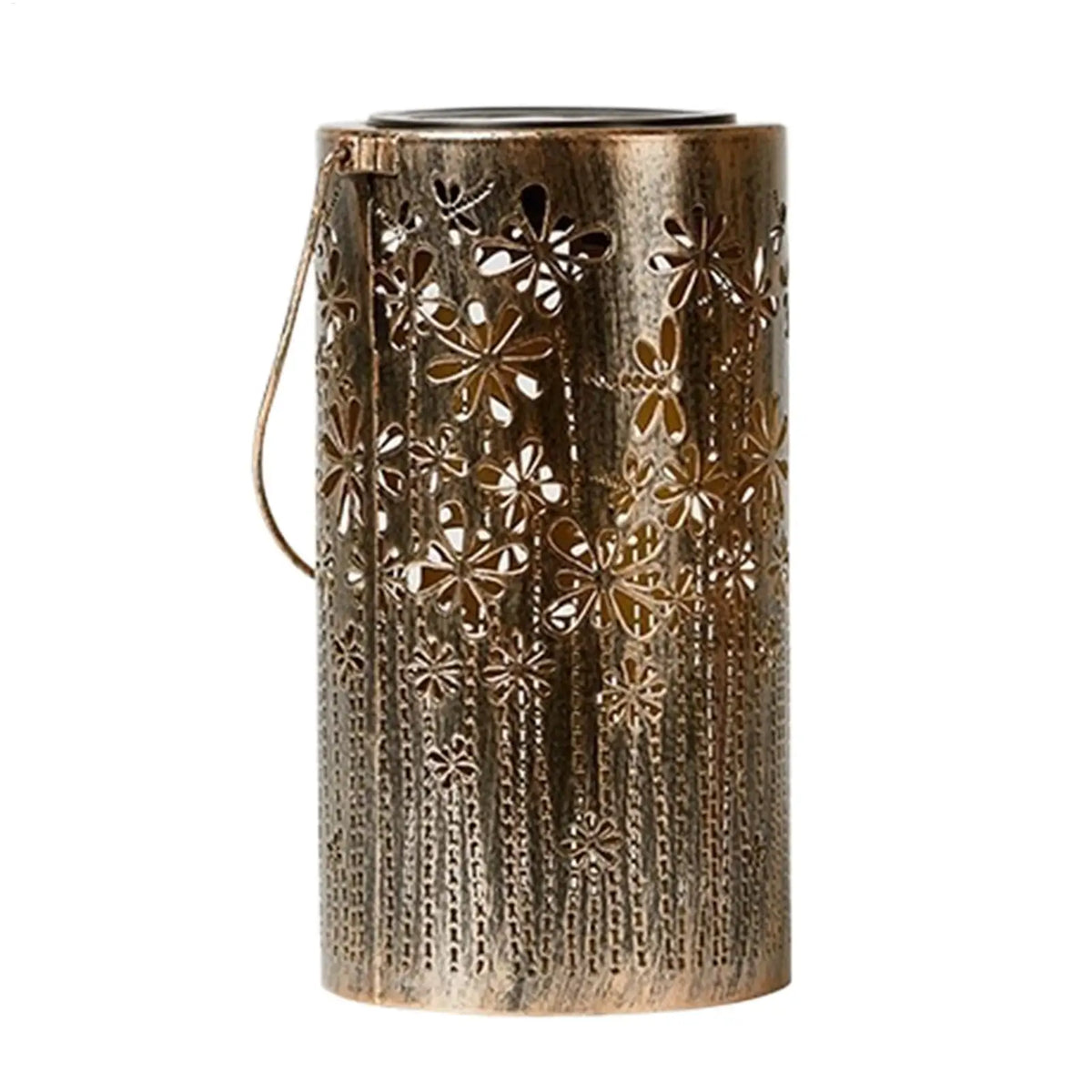 Solar Hanging Lantern Colorful Metal Flower Outdoor Light Solar Garden Lantern Qme China Mainland White