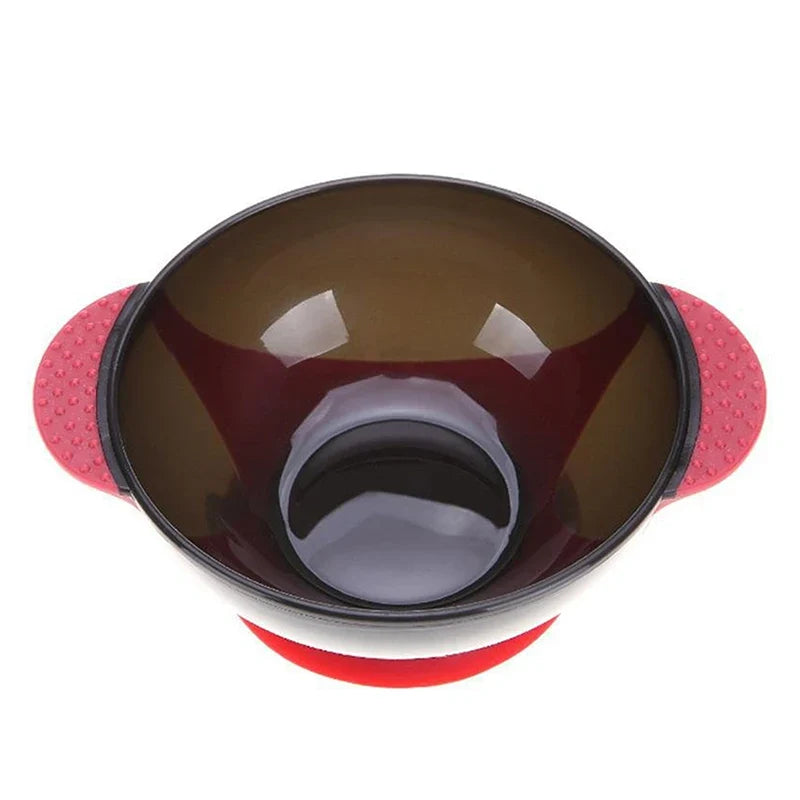 Professional Hair Dye Mixing Bowl with Suction Cup Base Hair Coloring Tool Qme