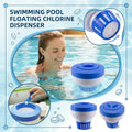 Floating Pool Chlorine & Bromine Tablet Dispenser | ABS Plastic Pool Tablet Dispenser Qme Other blue A