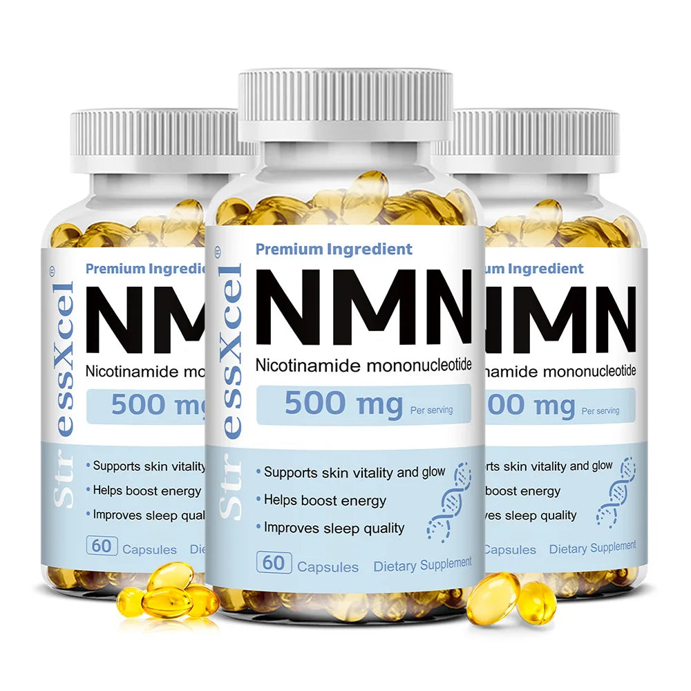 ZENVITALIZE NMN Nicotinamide Mononucleotide NAD+ Supplement NMN Supplement Qst 60 count-3 bottle