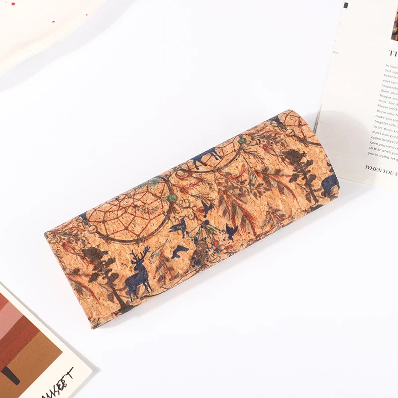 Japan Retro Cork Magnetic Glasses Case – Unisex Eyewear Box Eyeglass Case Qst C