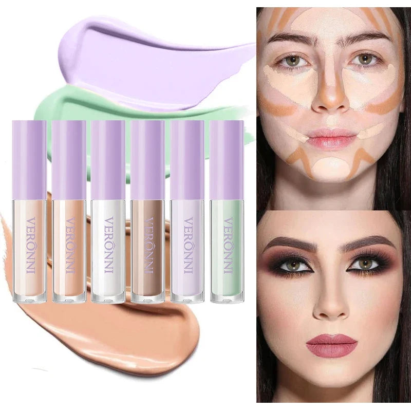 VERONNI Full Coverage Liquid Under Eye Concealer – 6 Shades Liquid Concealer Qme