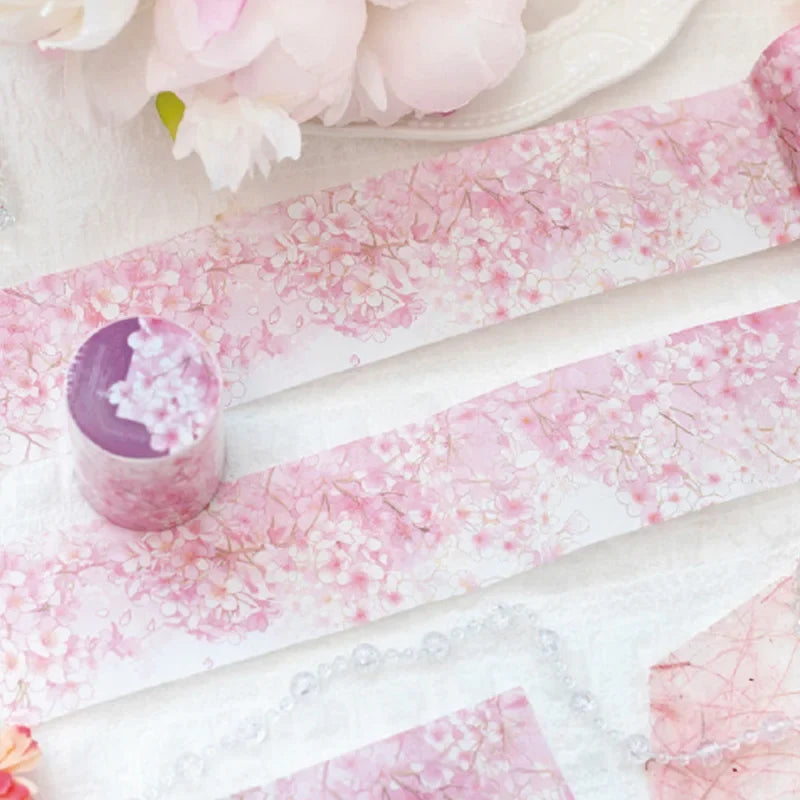 Sakura Cherry Blossom Washi Tape 2m | DIY Scrapbooking Decorative Washi Tape Qme