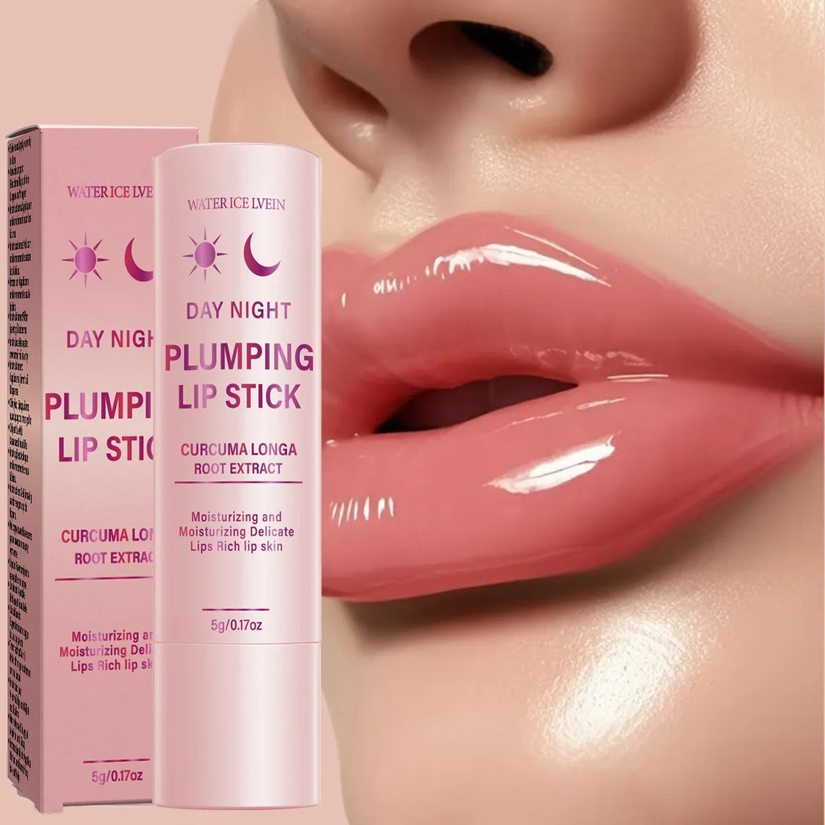 Day & Night Lip Cream – Curcuma & Aloe Vera Moisturizing Plumper Lip Cream Treatment Qme