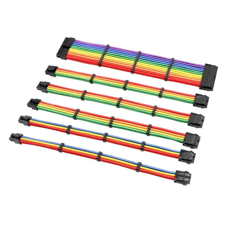 ATX 24-Pin 8-Pin Power Adapter Converter Cable – VGA Extension PC Power Cable Qme