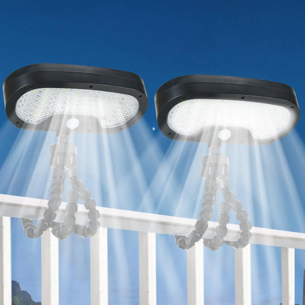 Solar Motion Sensor Outdoor Waterproof Fence Light – Flexible Solar Security Light Qme