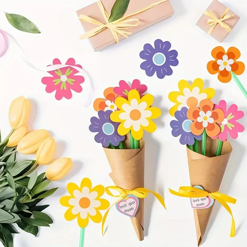 24 Fragrant Flower Greeting Cards – Party & Home Decor Set Greeting Cards Set Qme
