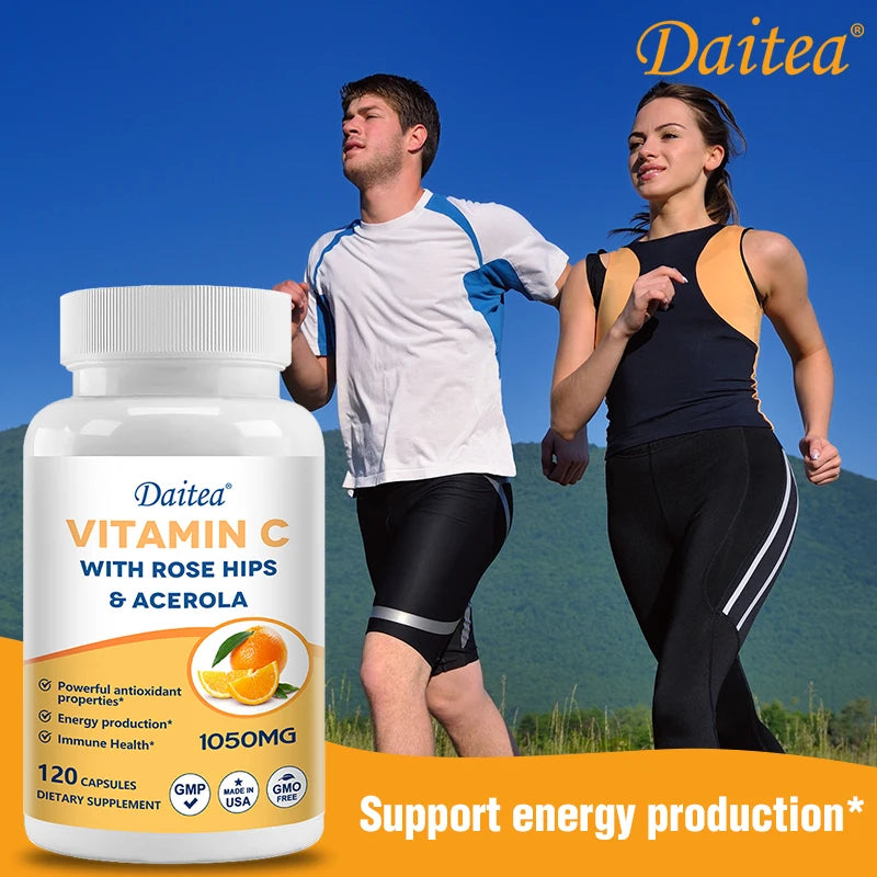 ZENVITALIZE Vitamin C 1050mg – Vegan, Non-GMO, 120 Capsules Vitamin C Supplement Qst