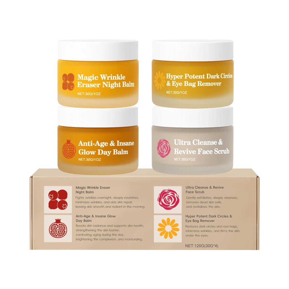 Day & Night Face Cream Set – Moisturizing Eye & Face Care Face Cream Set Qst 1 set