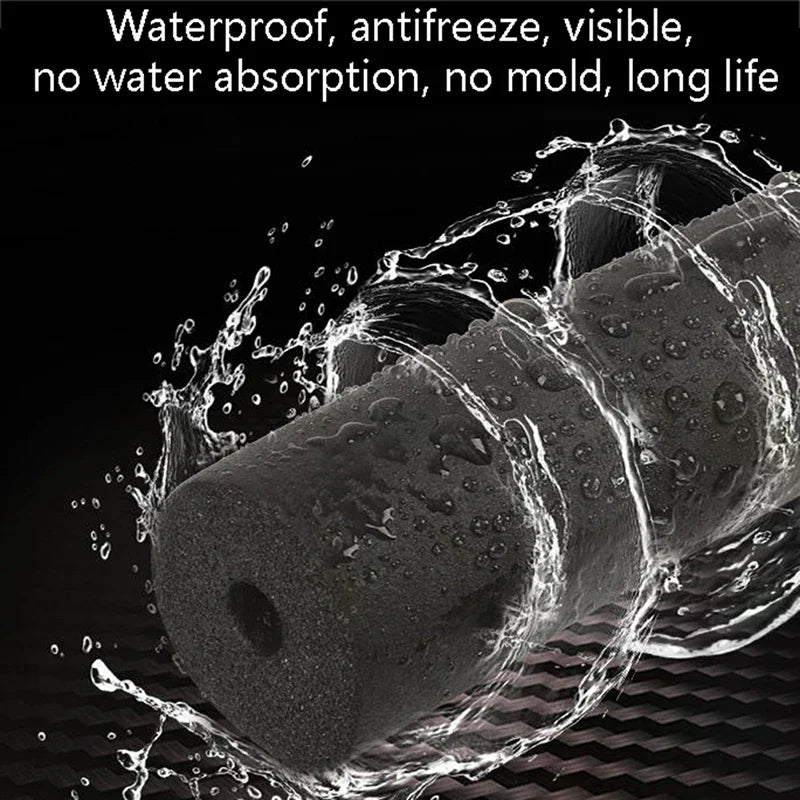 Sponge Rubber Pipe Insulation Sleeve 1.8M – Waterproof Thermal Pipe Insulation Sleeve Qme