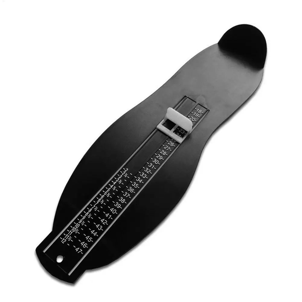 Adult Foot Measuring Ruler – UK & EU Shoe Size Tool Foot Measuring Ruler Qme Black
