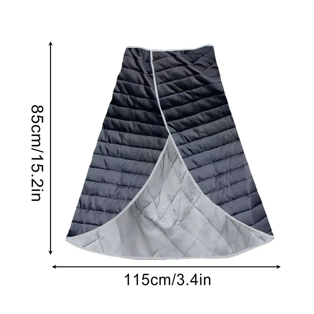Winter Motorcycle Leg Cover – Windproof Thickened Leg Warmer Motorcycle Leg Cover Qme Black