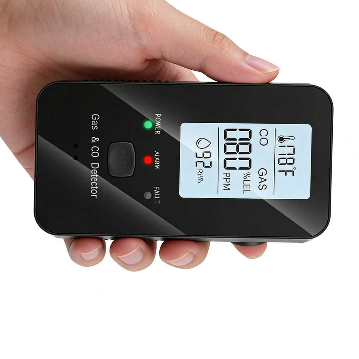 4-in-1 Gas & CO Alarm – Natural Gas, Propane, Methane Detector Gas & CO Alarm Detector Qme