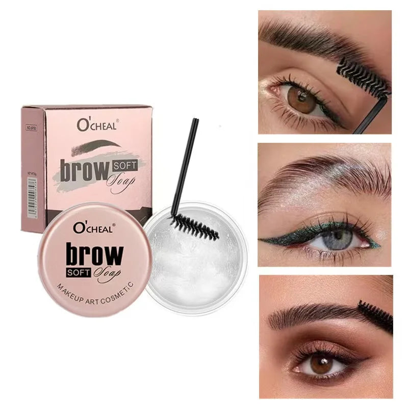 Qme Soft Waterproof Eyebrow Gel – Natural Long-Lasting Brows Eyebrow Gel Qme 1PCS