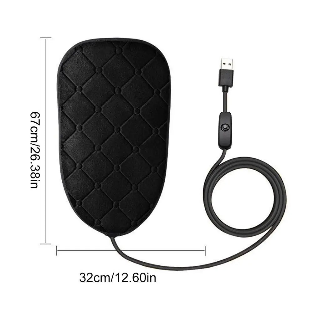 Motorcycle Seat Heating Cushion – Warm Pad for Scooter & ATV Motorcycle Seat Cushion Qme Black