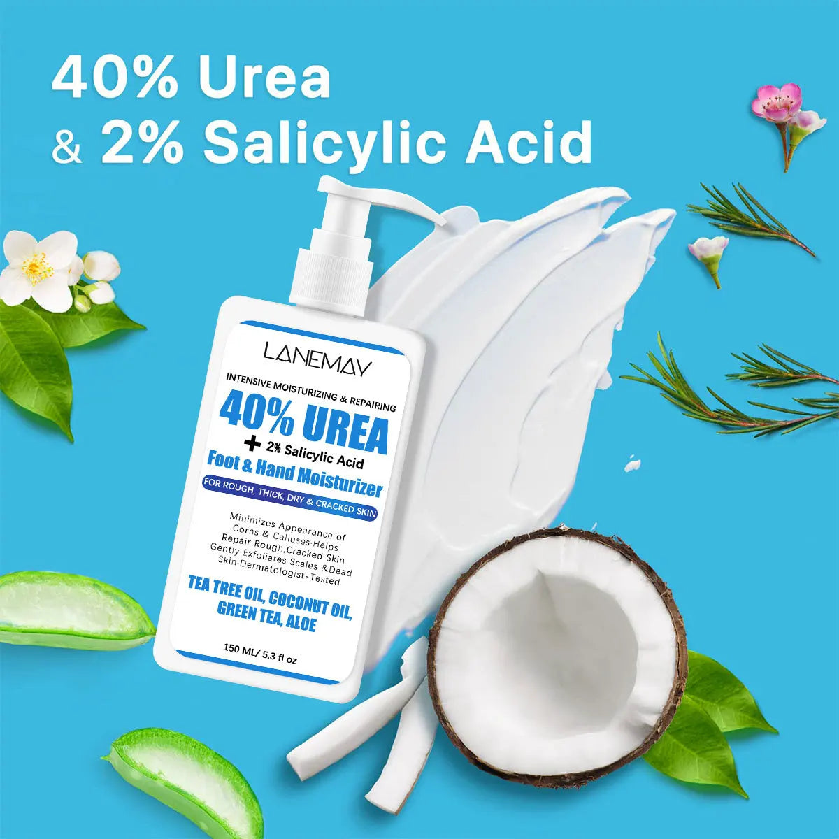 Urea & Salicylic Acid Hand & Foot Cream – Tea Tree & Aloe Hand & Foot Cream Qst
