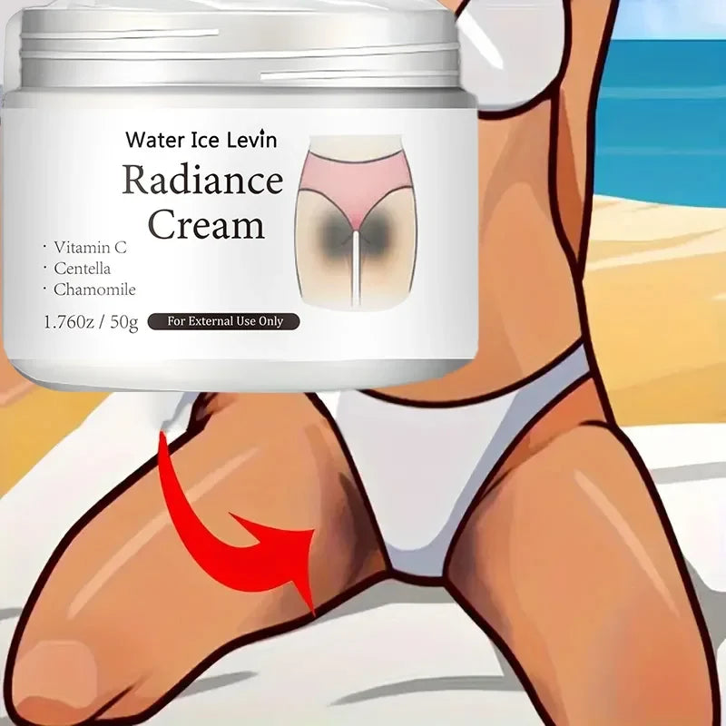 Qme Vitamin C Radiance Cream – Underarms, Joints & Private Areas Brightening Body Cream Qme