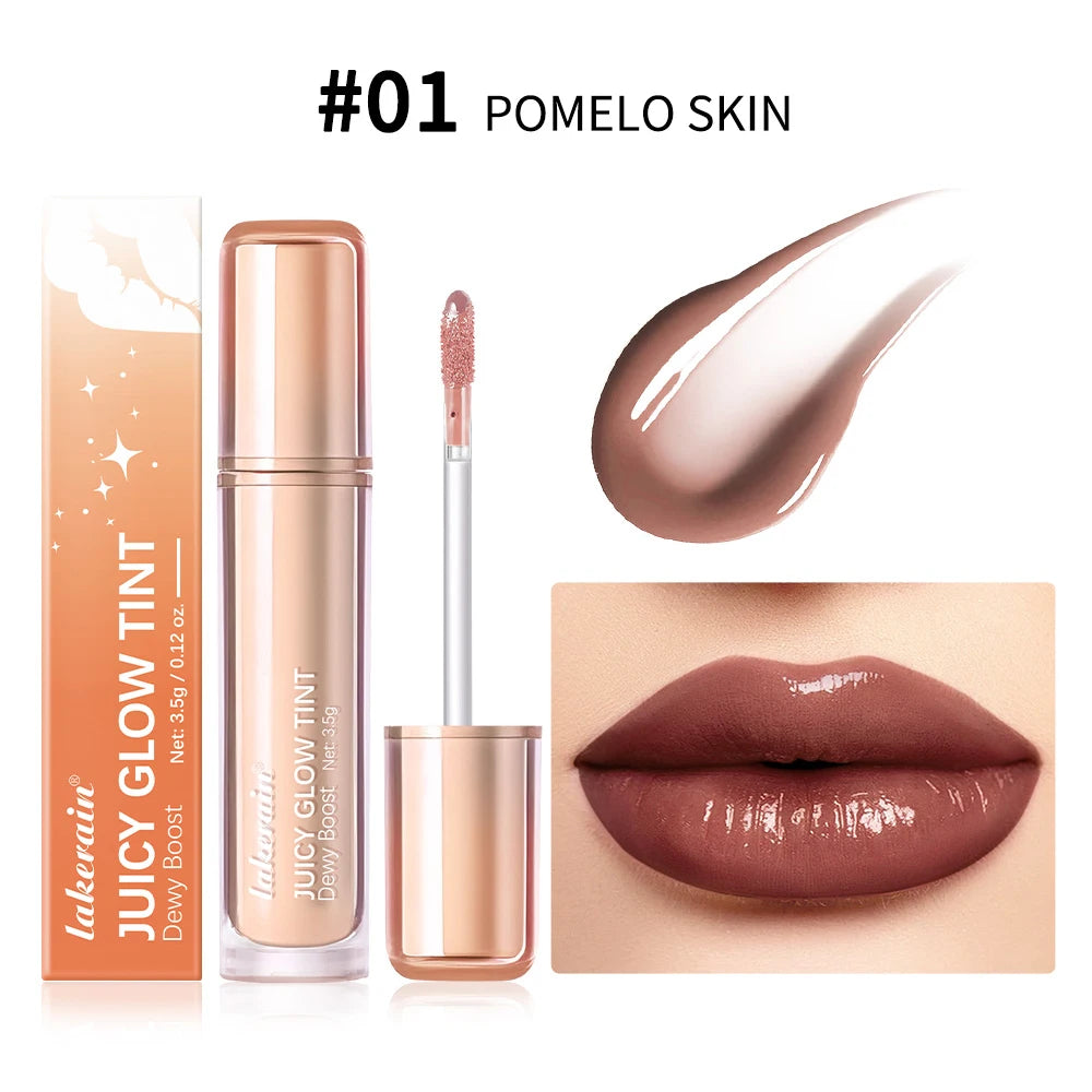 Lakerain Mirror Shine Lip Gloss – Clear Hydrating Long-Lasting Lip Gloss Qst 01