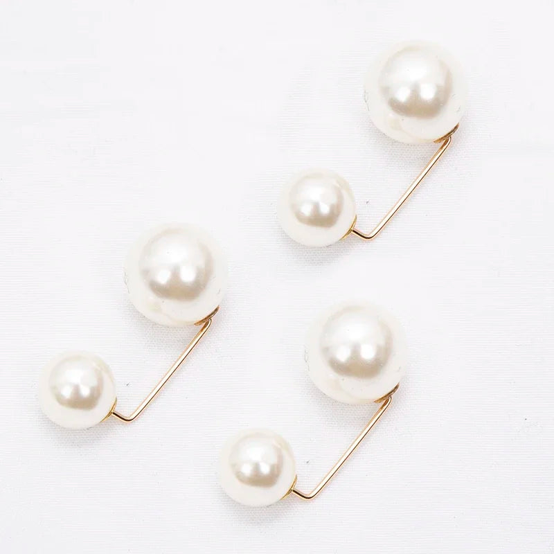 Double Pearl Brooch Pin | Elegant Anti-Fade Women's Brooch Pearl Brooch Pin Qme A2 China Mainland