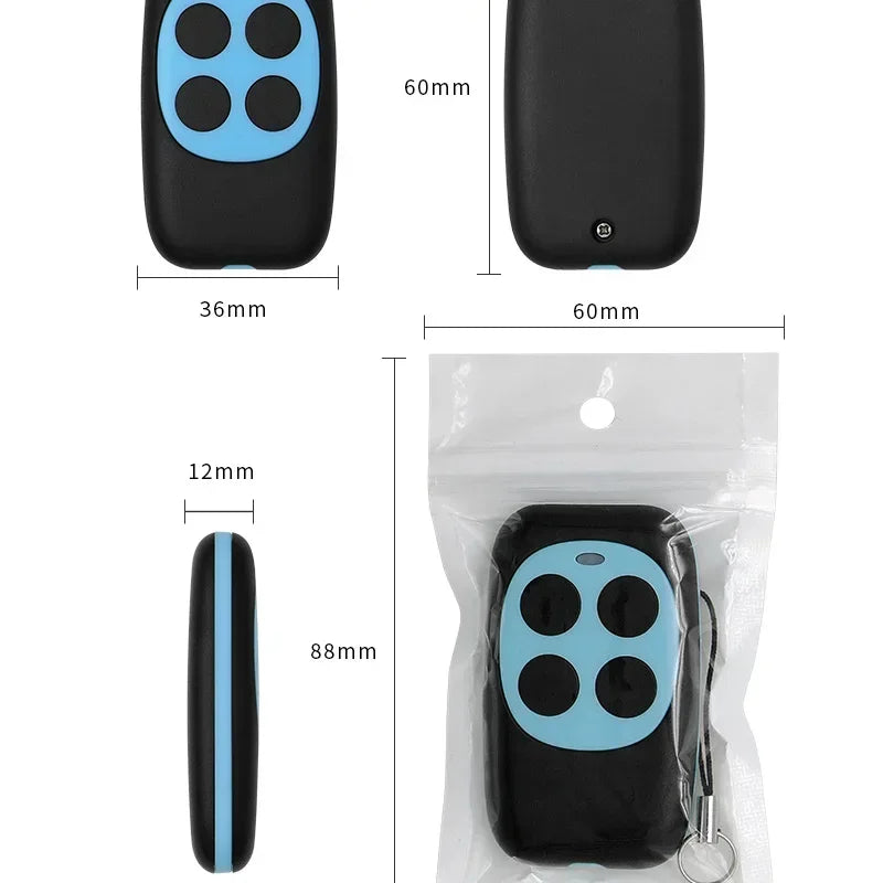 433 MHz RF Remote Control 4-Channel Cloning Duplicator Key Fob RF Remote Duplicator Qme