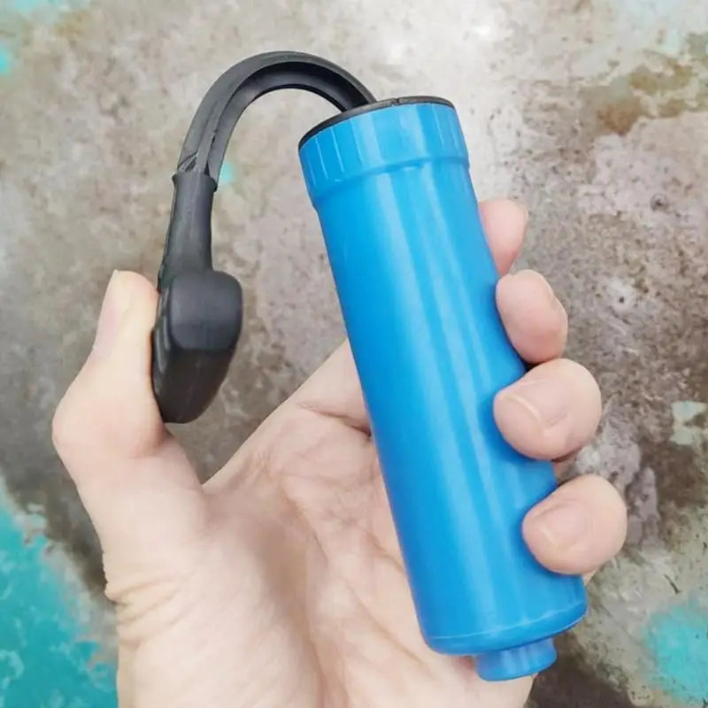 Portable Manual Sports Ball Air Pump with Needle & Nozzle Sports Ball Pump Qst