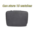 Hard-Shell 15-Slot Watch Storage Organizer Box | Leather Case Watch Storage Case Qme Default Title