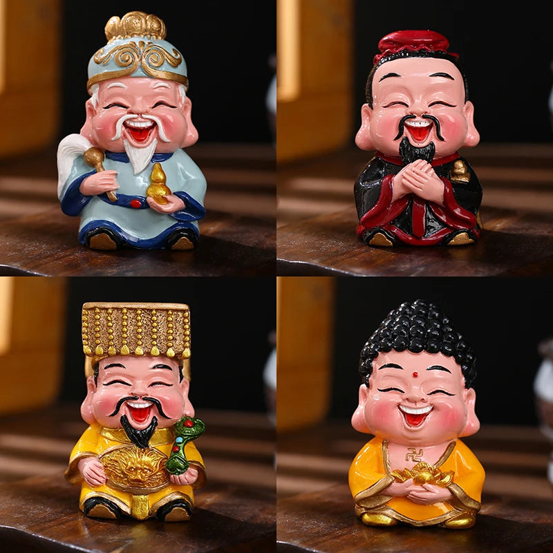 Resin God of Wealth Feng Shui Statue – Home & Office Decor Feng Shui Figurine Qst