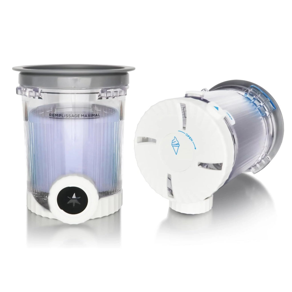 Ninja Swirl Creami NC700 NC701 NC701Q Replacement Pint Containers 2-Pack Ice Cream Maker Accessories Qme