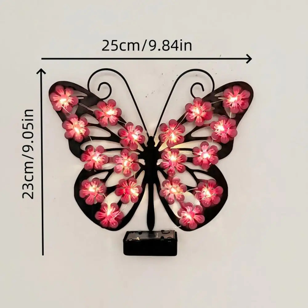Butterfly Solar Pathway Lights – Waterproof Metal Garden Lamp Solar Garden Light Qme as shown China Mainland