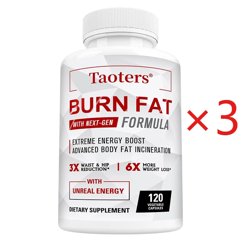 Taoters Metabolism Capsules – Energy, Digestion & Body Support Metabolism Supplement Qst 120 count-3 bottle