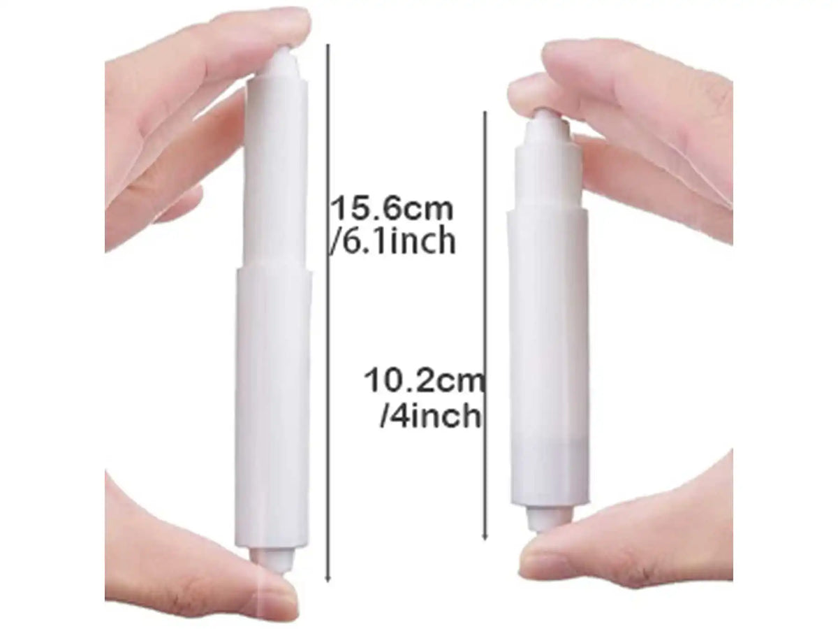 Spring-Loaded Auto Toilet Paper Holder – Tool-Free Install Toilet Paper Holder Qme