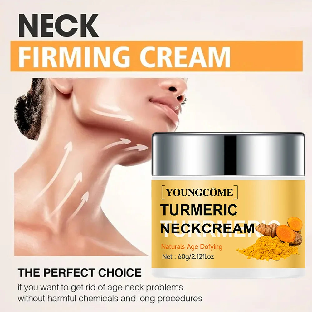 YOUNGCOME Turmeric Neck Cream – Anti-Aging Moisturizer Neck & Face Cream Qst