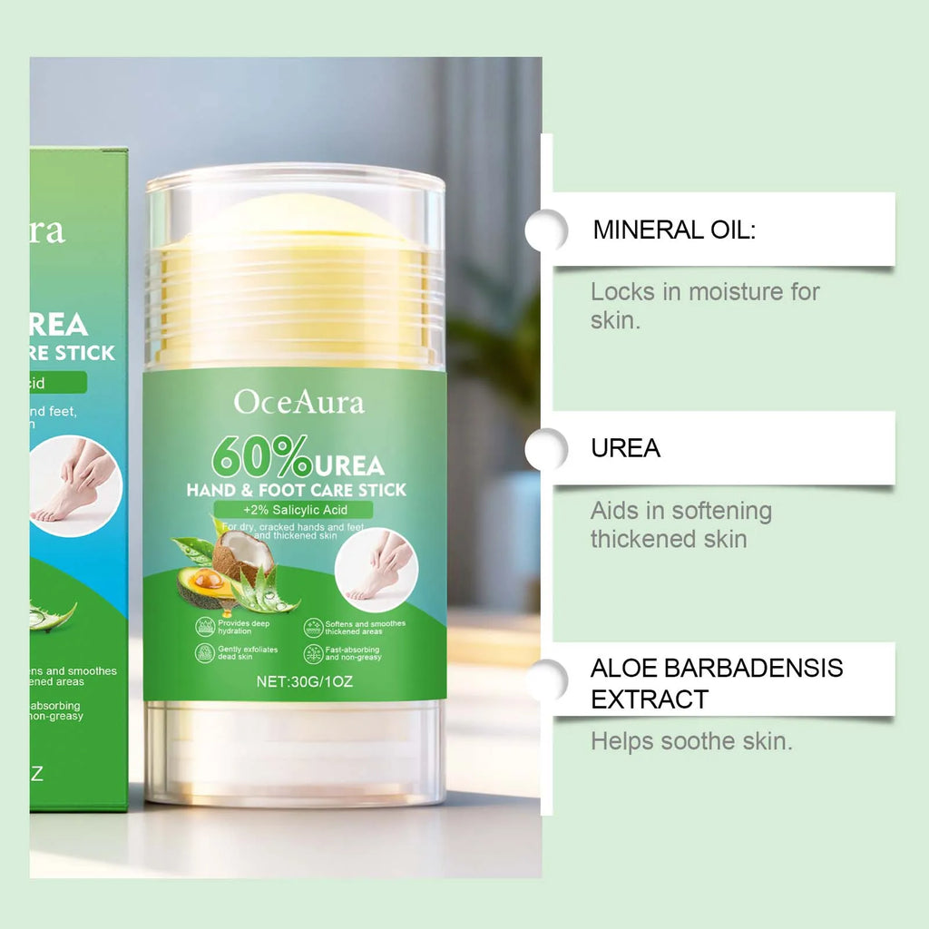 60% Urea Hand & Foot Balm Stick – Deep Moisturizing Care Foot & Hand Balm Qme