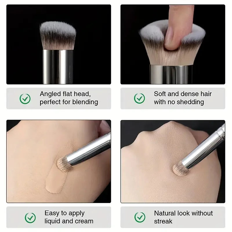 Dense Foundation Concealer Contour Blush Makeup Brush | Qme Makeup Brush Qme