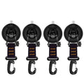 Suction Cup Anchor Hooks – Tarp & Awning Tie Down, 4-Pack Suction Cup Hook Qme orange