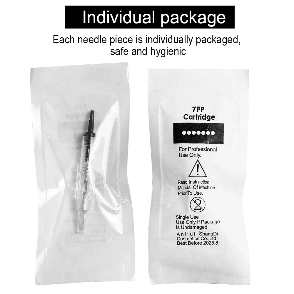 Raiuleko Disposable Cartridge Tattoo Needles 1RL–7RL PMU Pen Tattoo Needle Cartridges Qst