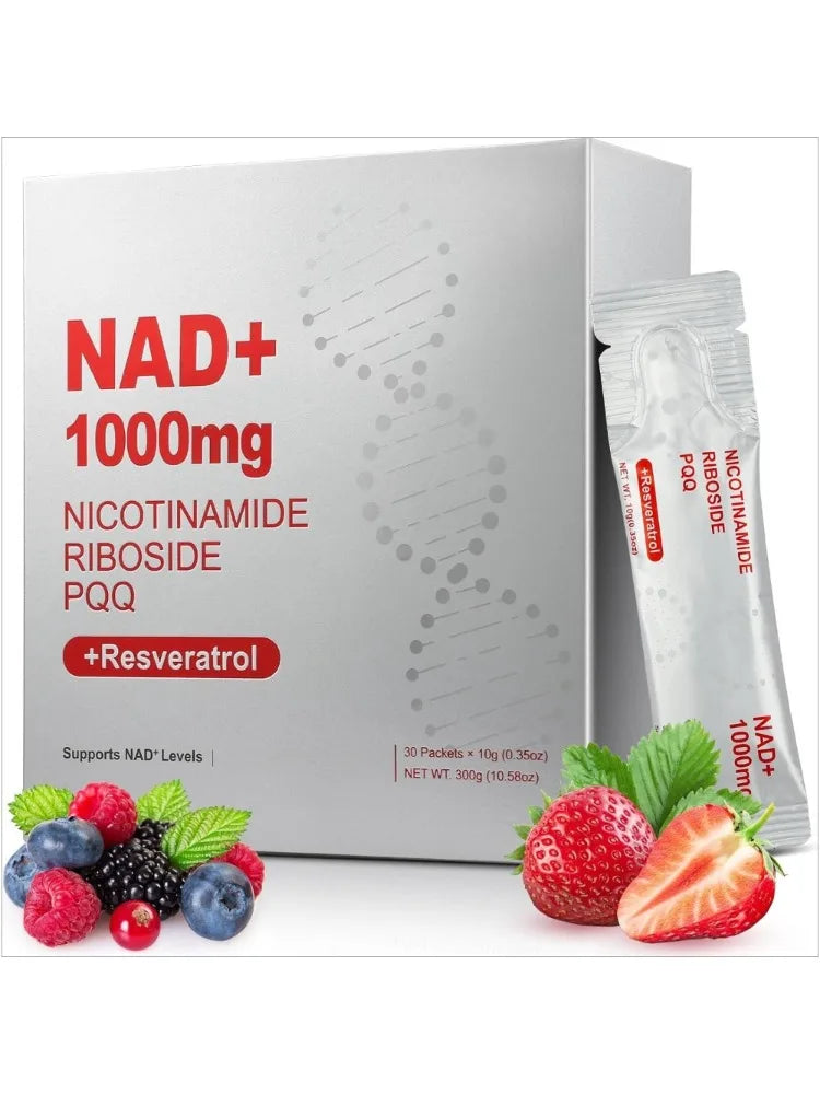 1000mg NAD+ Liquid Supplement with Resveratrol & PQQ – 30ct Liquid Supplement Qst 30 pcs(Pack of 1)