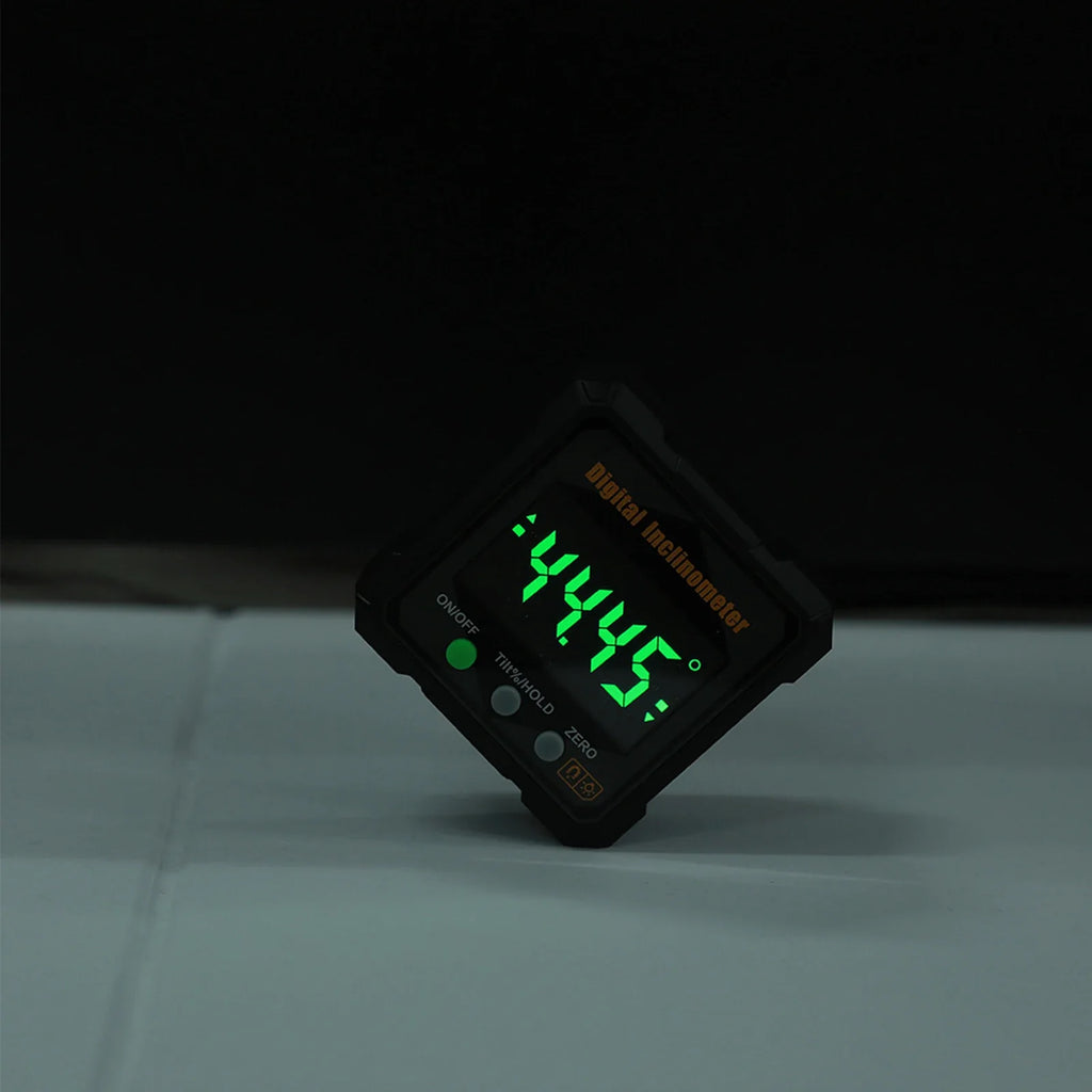 Digital Angle Finder – 4-Side Magnetic LED Gauge | Aluminium Digital Angle Finder Qme