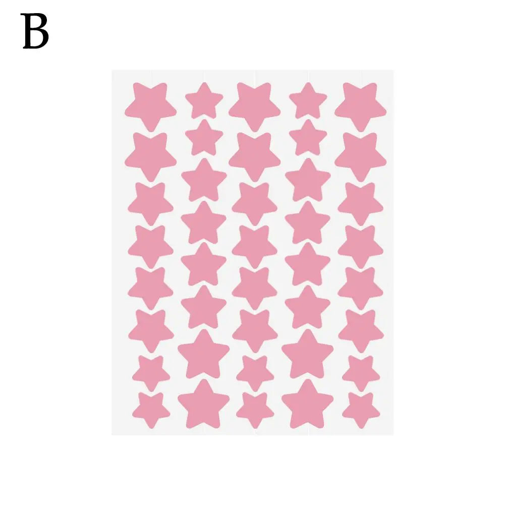 Star Shape Blemish Patches Invisible Concealer – 40 Count Blemish Cover Patches Qme pink CN