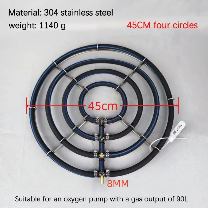 304 Stainless Steel Koi Pond Oxygen Aeration Disc | Nano Diffuser Pond Aeration Disc Qme A7