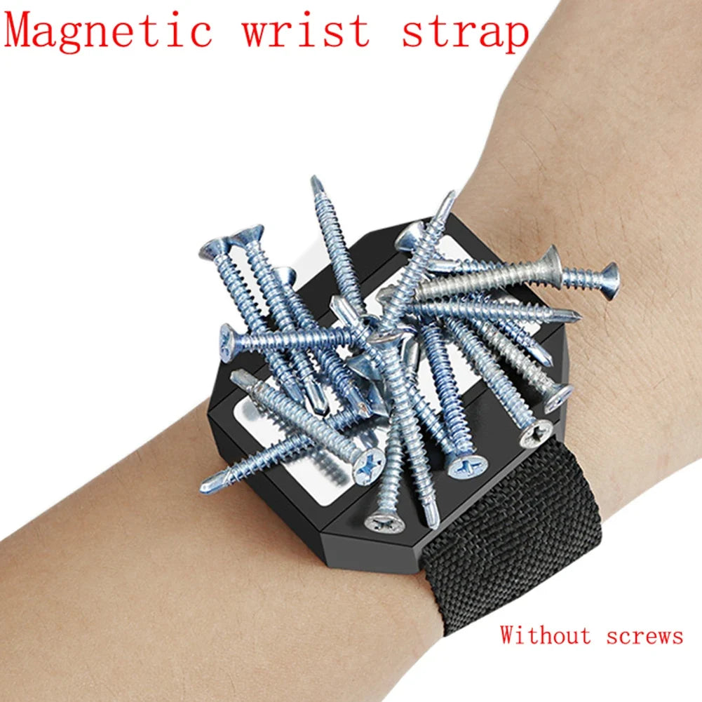 Magnetic Screw Holder Wristband – Adjustable Tool Belt Magnetic Tool Wristband Qme
