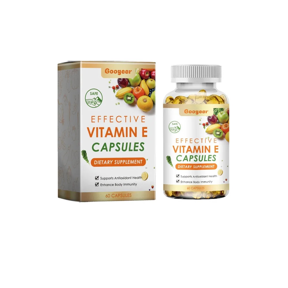 Vitamin E & D Capsules – Antioxidant Immune Support 60ct Vitamin Supplement Qst 60 Count(Pack of 1)