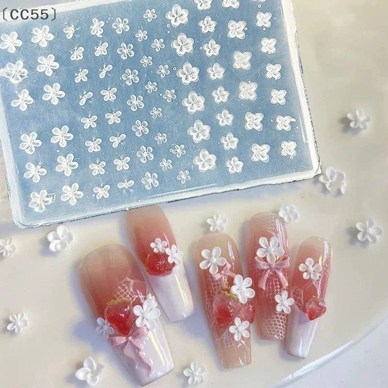3D Fruit Flower Silicone Nail Mold – DIY Nail Art Template Nail Art Mold Qst