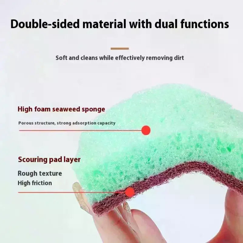 Kitchen Cleaning Sponge Wipes – Dishwashing & Bathroom Scrubber Cleaning Sponge Wipes Qme