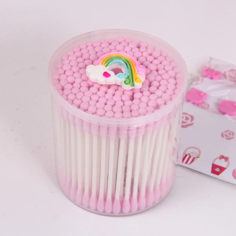 Hello Kitty Double-Ended Spiral Cotton Swabs & Makeup Remover Cotton Swabs Qme 7