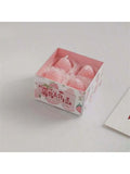 Strawberry Shaped Soy Wax Scented Candles – Set of 4 Scented Novelty Candles Qme pink